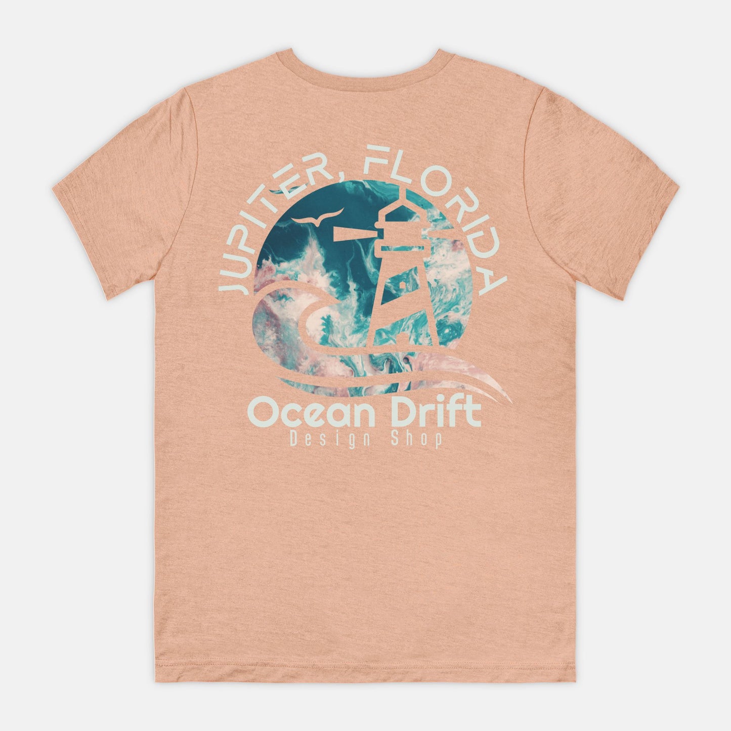 SUPER SOFT Ocean Drift Tee (Teal/Pink Back Logo/Unisex)