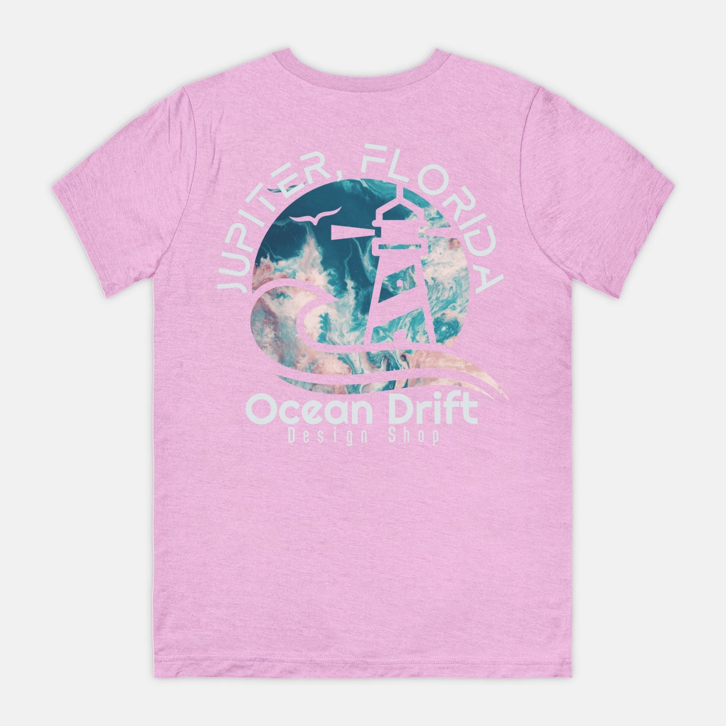 SUPER SOFT Ocean Drift Tee (Teal/Pink Back Logo/Unisex)