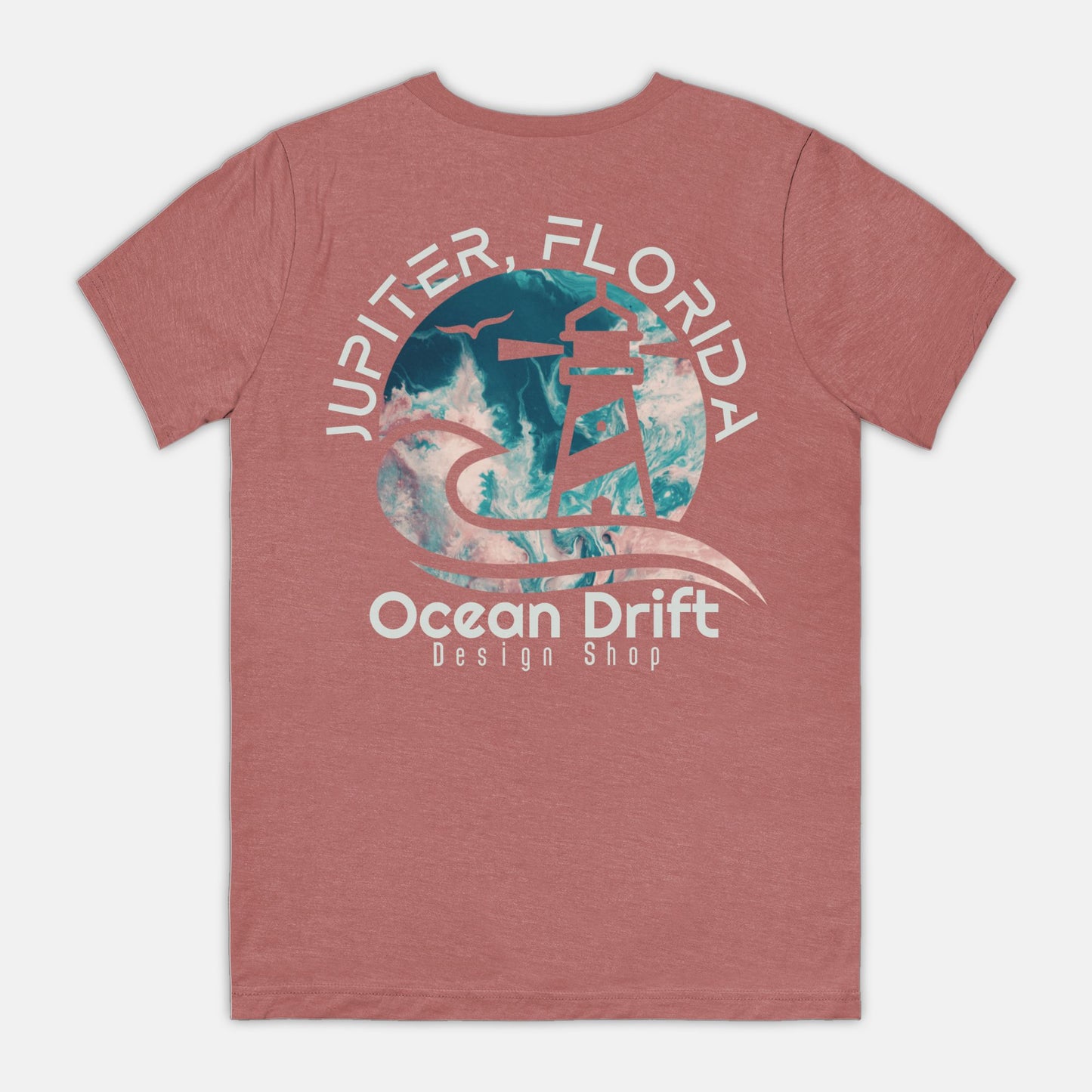 SUPER SOFT Ocean Drift Tee (Teal/Pink Back Logo/Unisex)