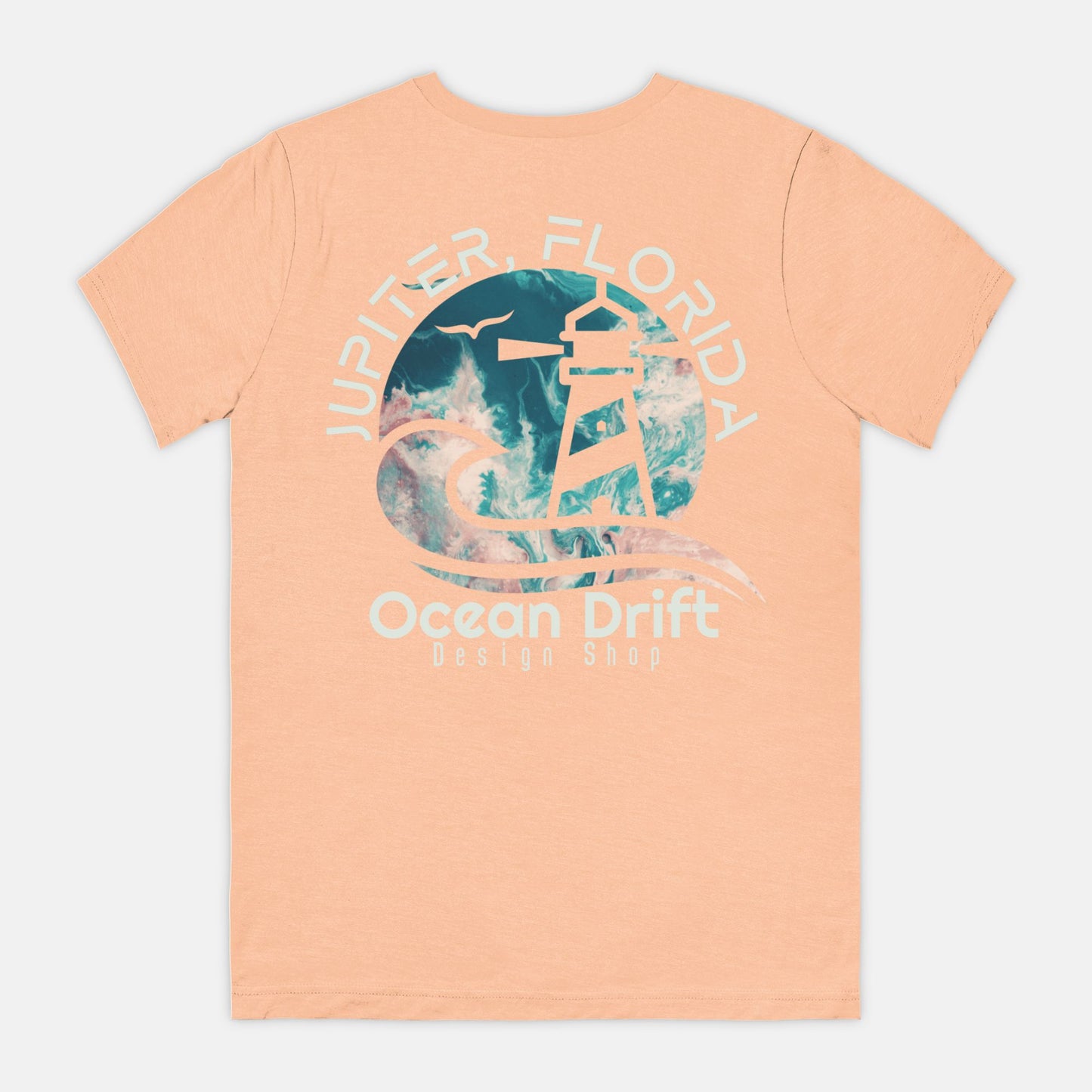 SUPER SOFT Ocean Drift Tee (Teal/Pink Back Logo/Unisex)