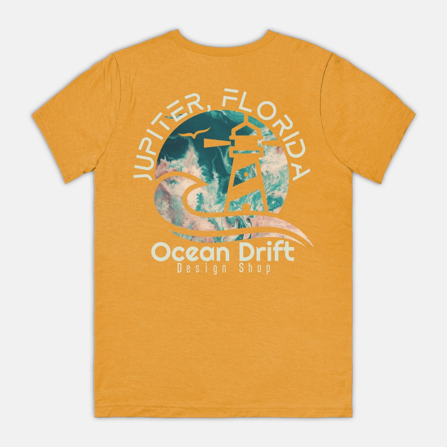 SUPER SOFT Ocean Drift Tee (Teal/Pink Back Logo/Unisex)