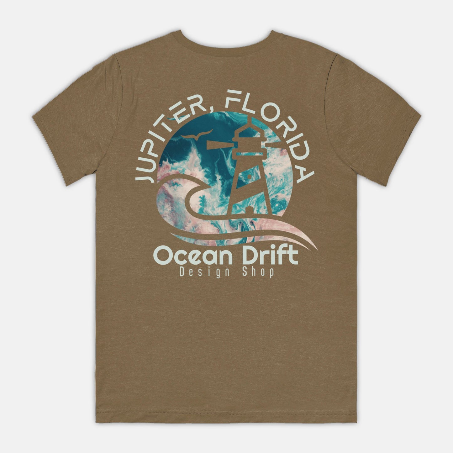 SUPER SOFT Ocean Drift Tee (Teal/Pink Back Logo/Unisex)