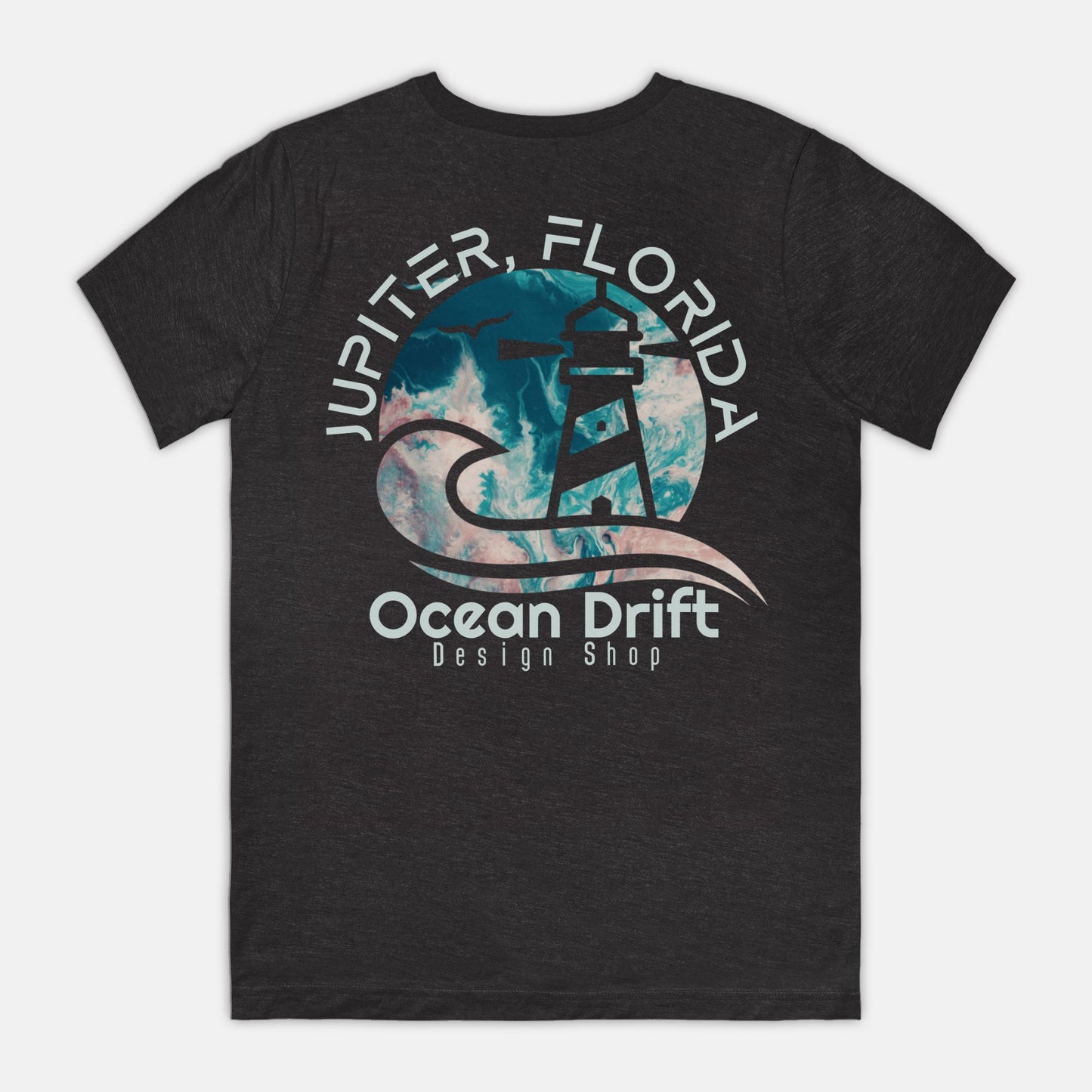 SUPER SOFT Ocean Drift Tee (Teal/Pink Back Logo/Unisex)