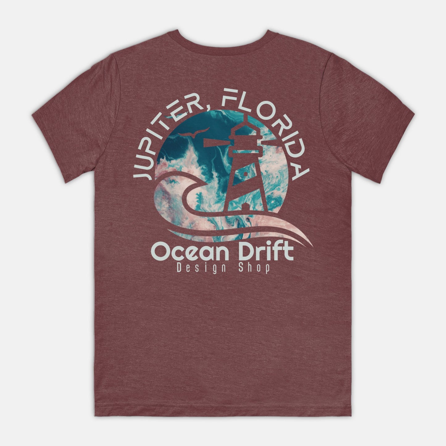 SUPER SOFT Ocean Drift Tee (Teal/Pink Back Logo/Unisex)