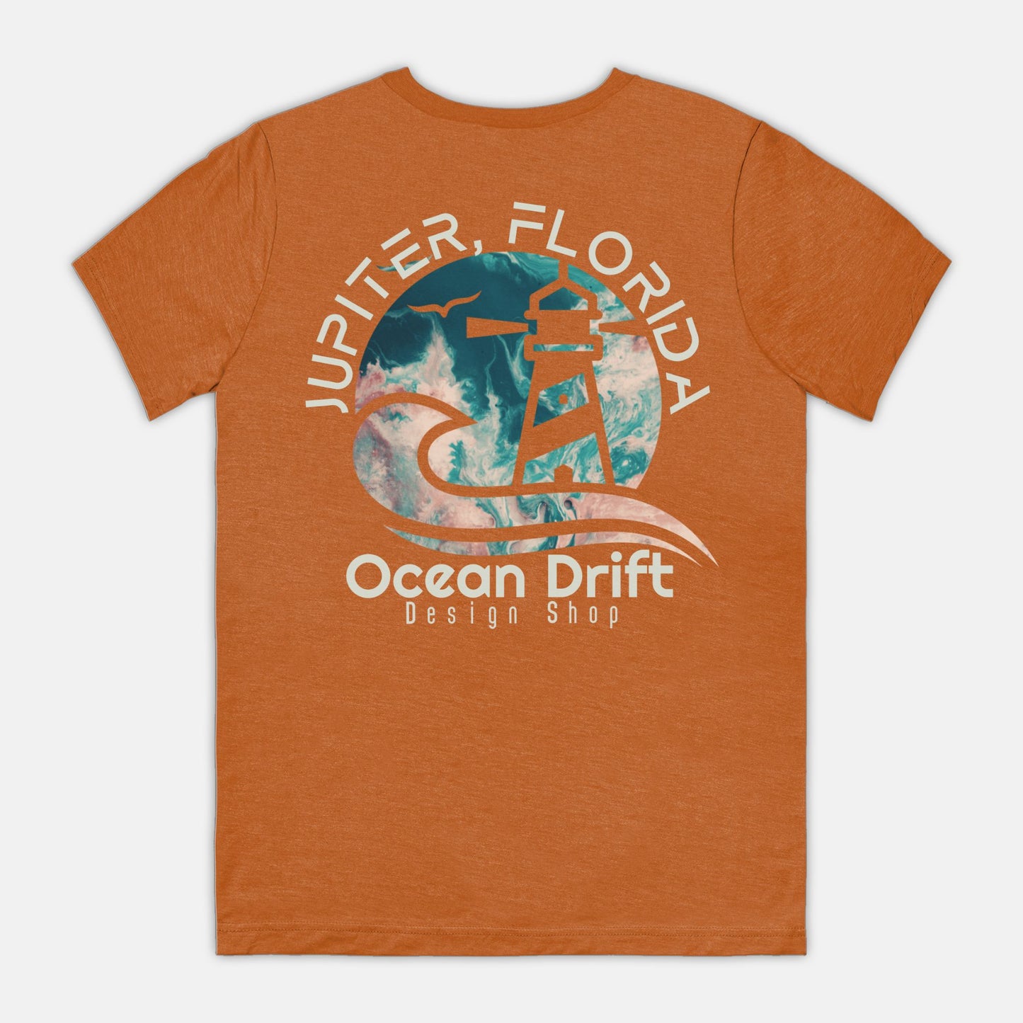 SUPER SOFT Ocean Drift Tee (Teal/Pink Back Logo/Unisex)