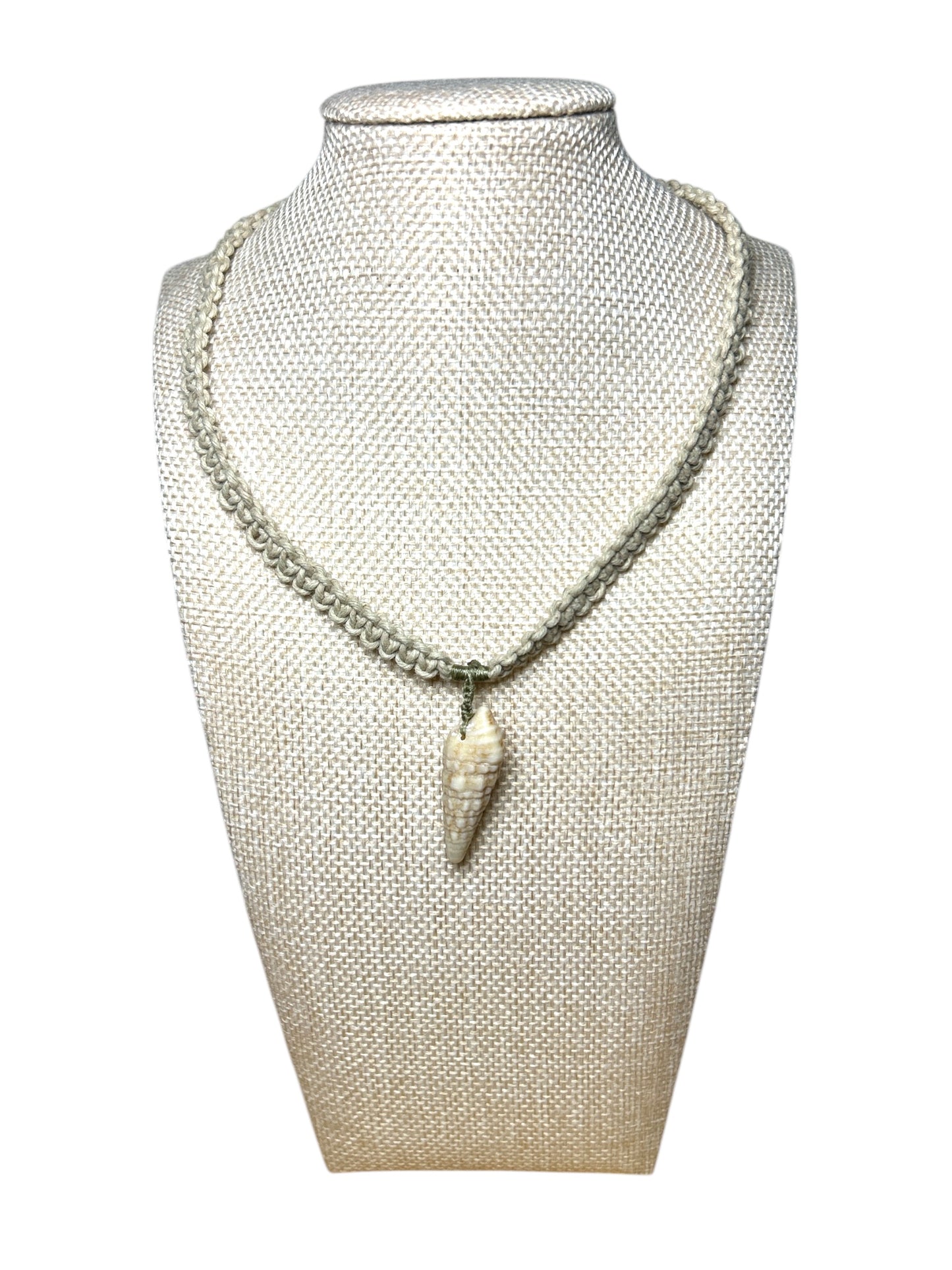 Hemp Macrame Sea Shell Choker