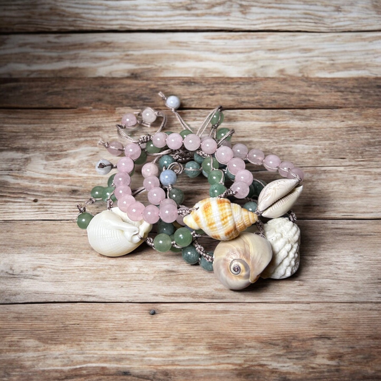 Sea & Stone Corded Bracelet