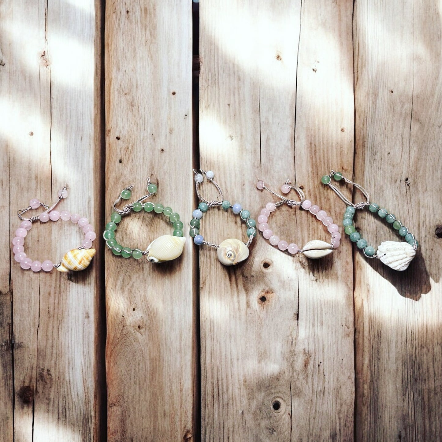 Sea & Stone Corded Bracelet
