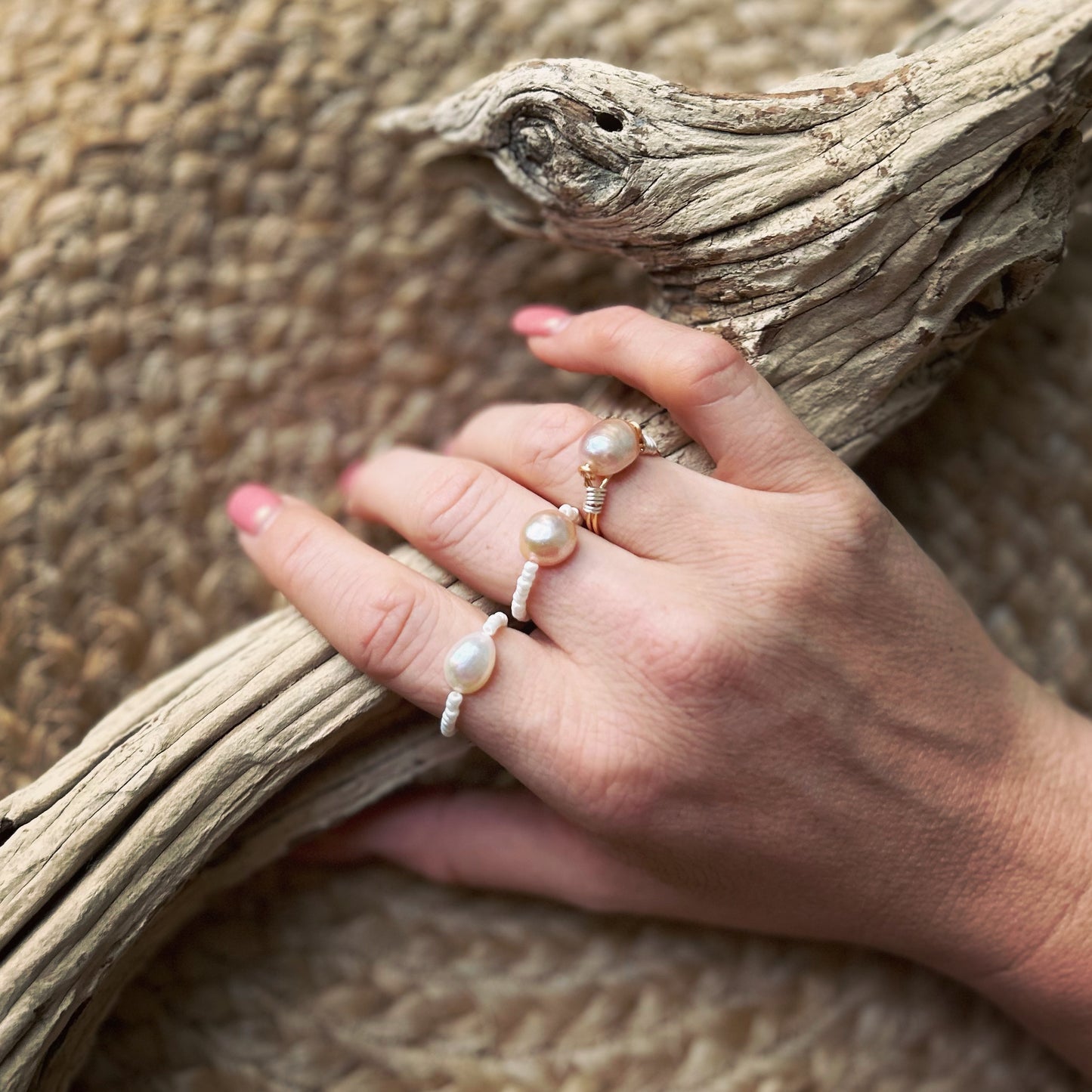Freshwater Pearl Stretchy Ring