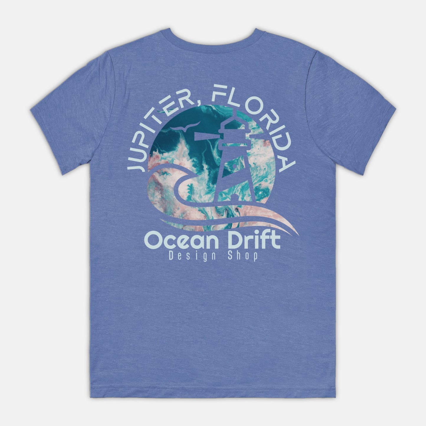 SUPER SOFT Ocean Drift Tee (Teal/Pink Back Logo/Unisex)