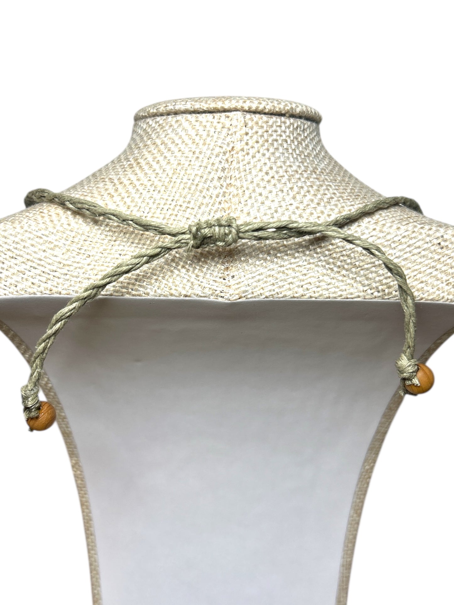 Hemp Macrame Pearl Choker