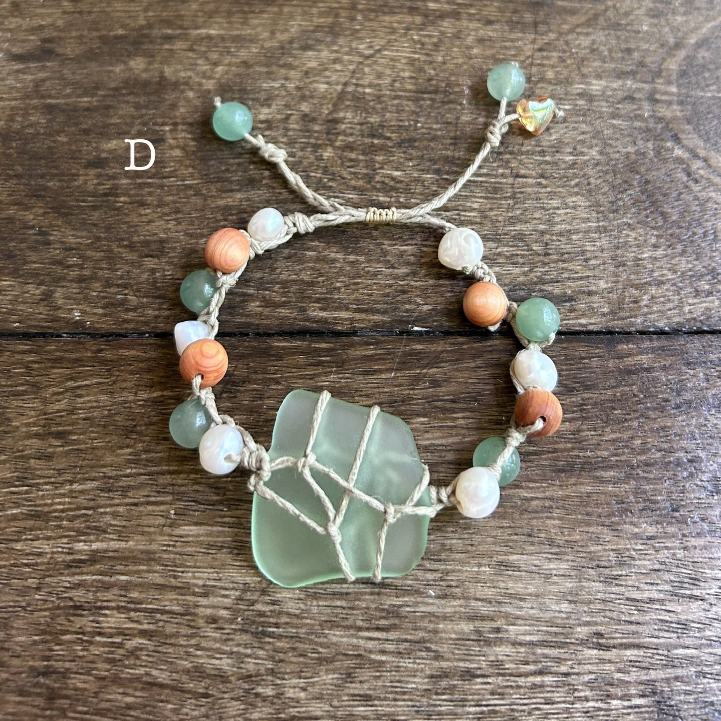 Jupiter Sea Glass & Stone Bracelet