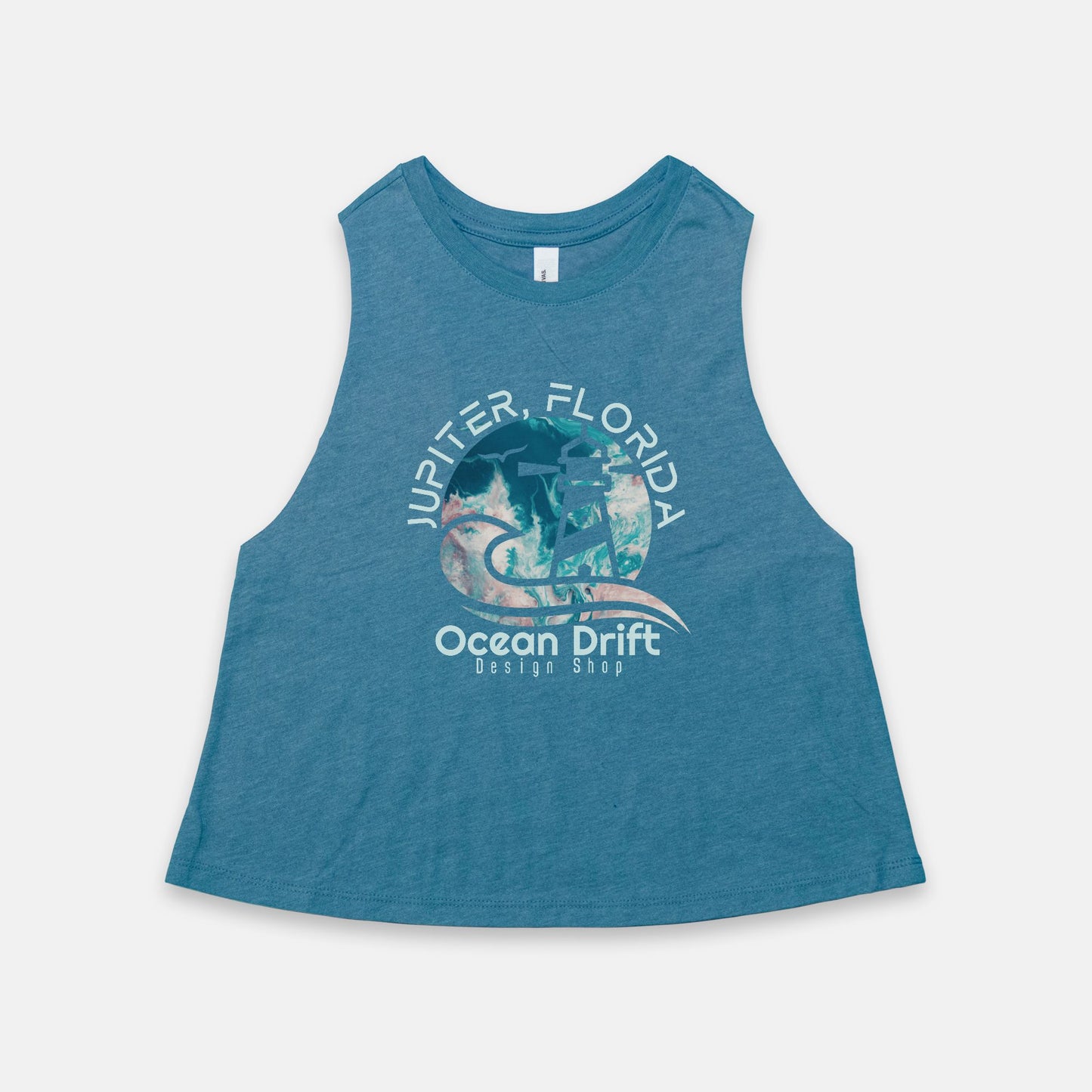 Women’s Ocean Drift Racerback Cropped Tank