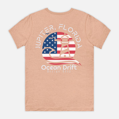 Jupiter USA Unisex Tee 3001CVC