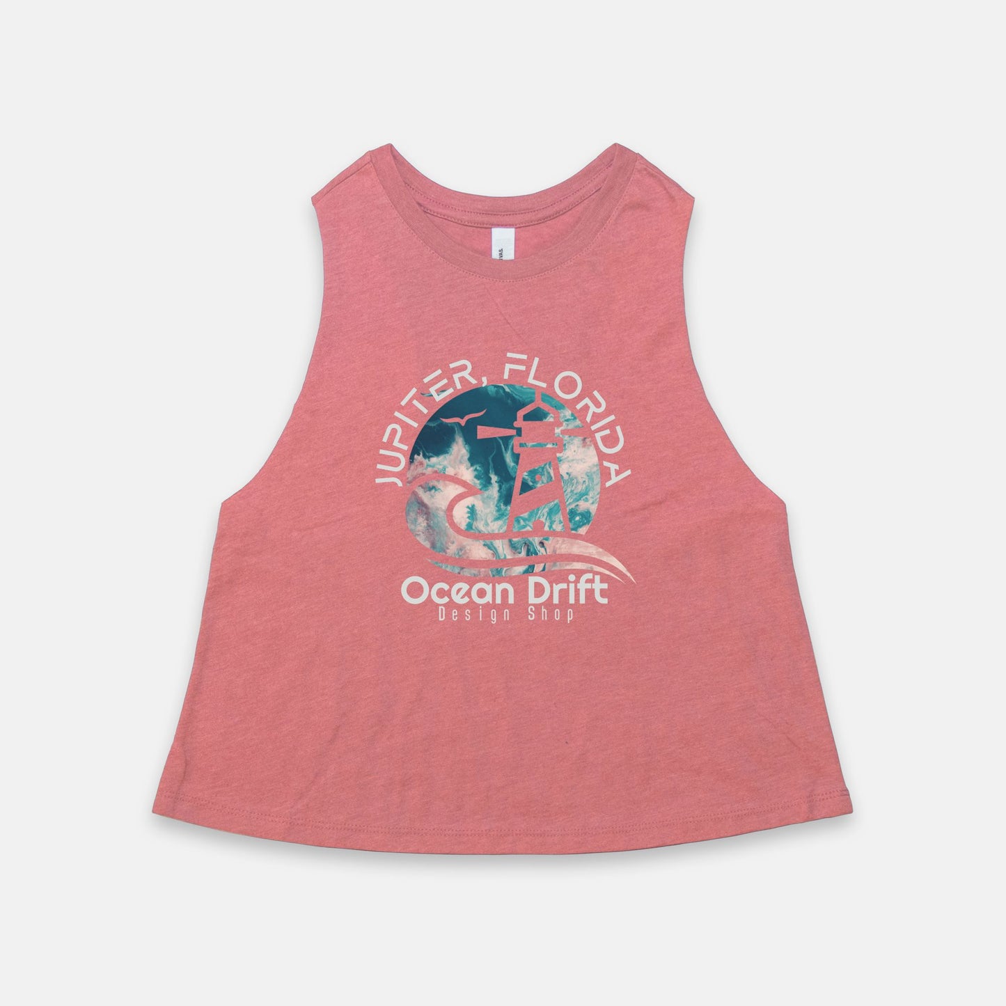 Women’s Ocean Drift Racerback Cropped Tank