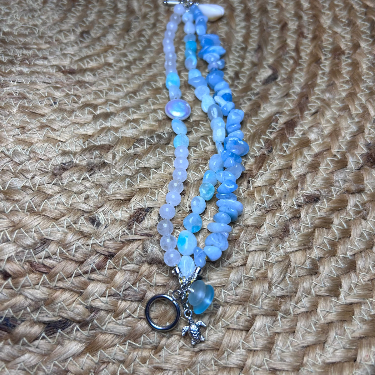 Aquamarine Trio Bracelet