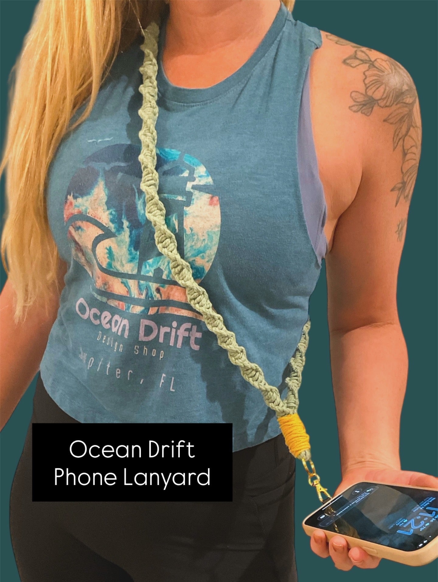 Ocean Drift Phone Lanyard
