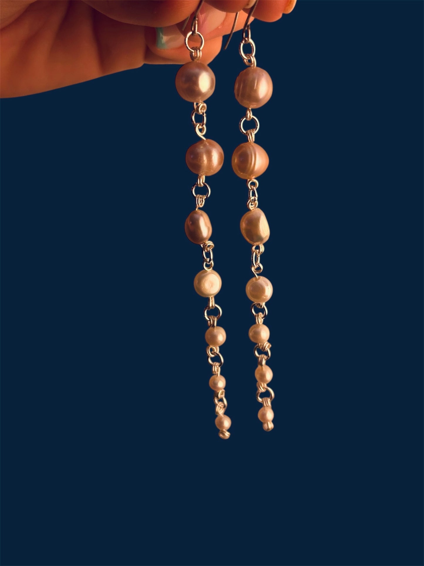 Cascading Pearl Earrings