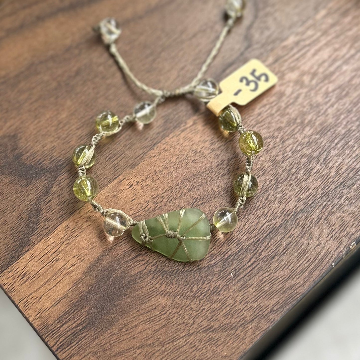 Genuine Sea Glass + Stone￼