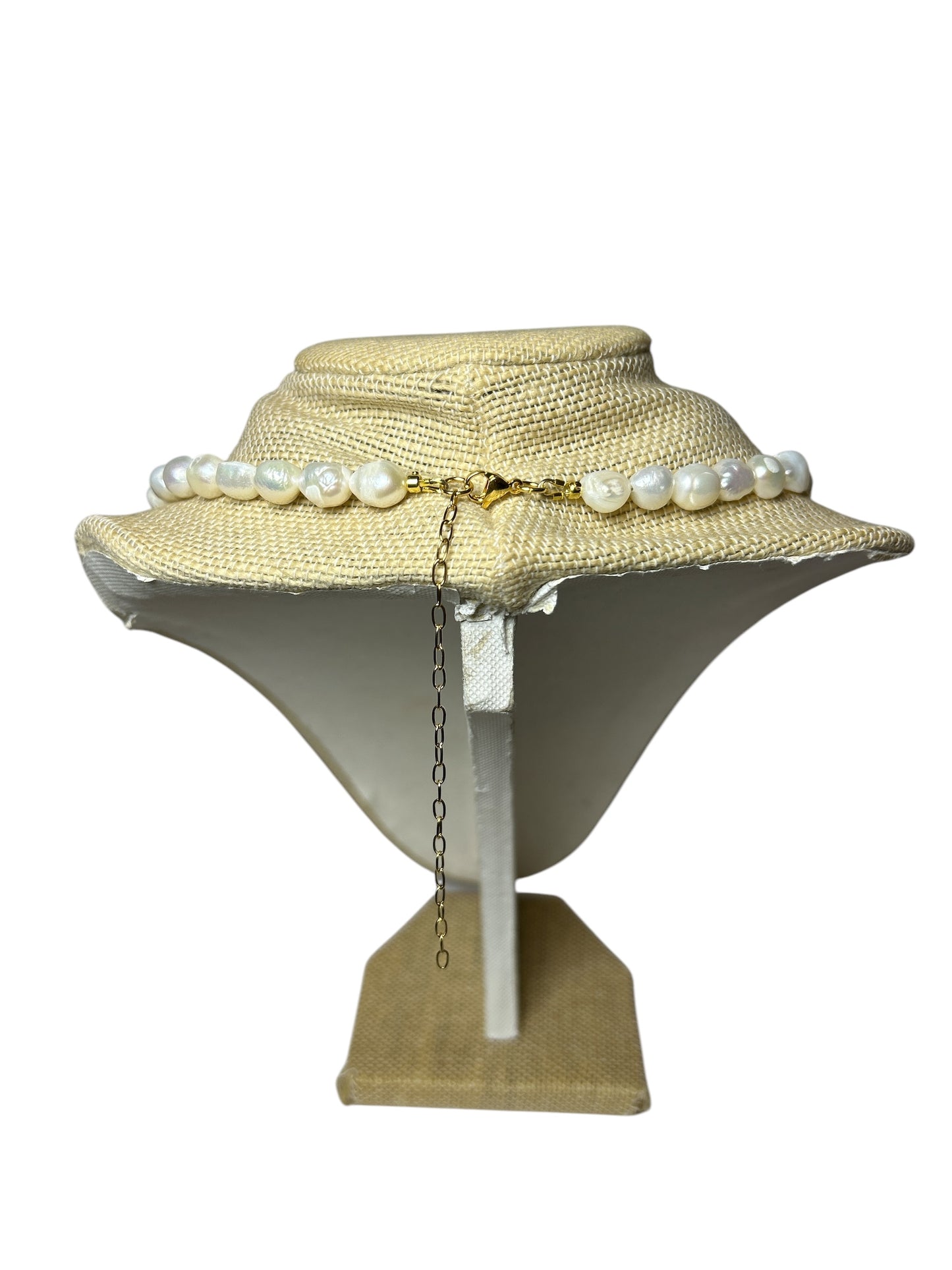 Aphrodite: White & Pink Freshwater Pearl Necklace