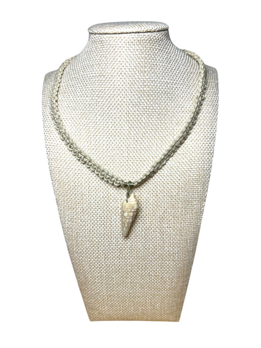 Hemp Macrame Sea Shell Choker