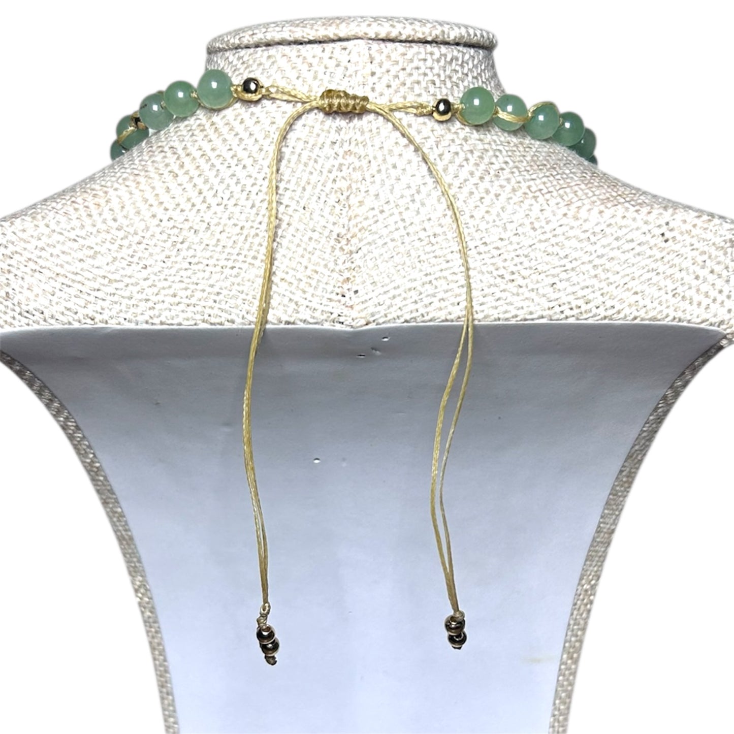 Green Aventurine Scallop Shell Necklace