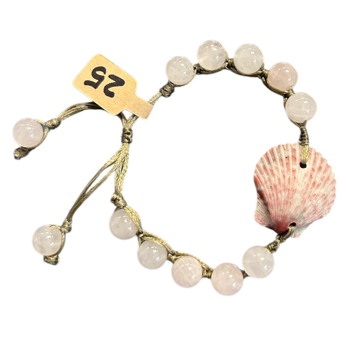 Scallop Shell + Stone Bracelet