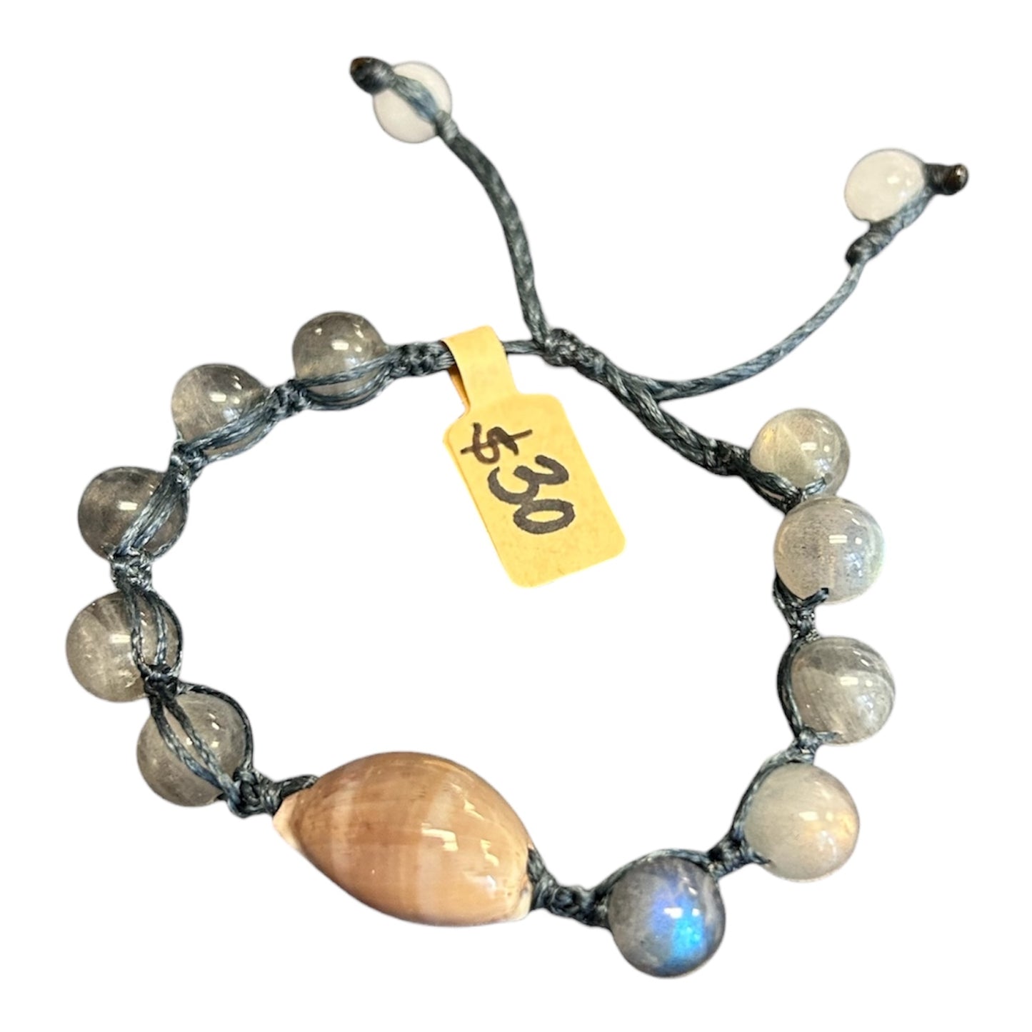 Cowrie & Stone Bracelet