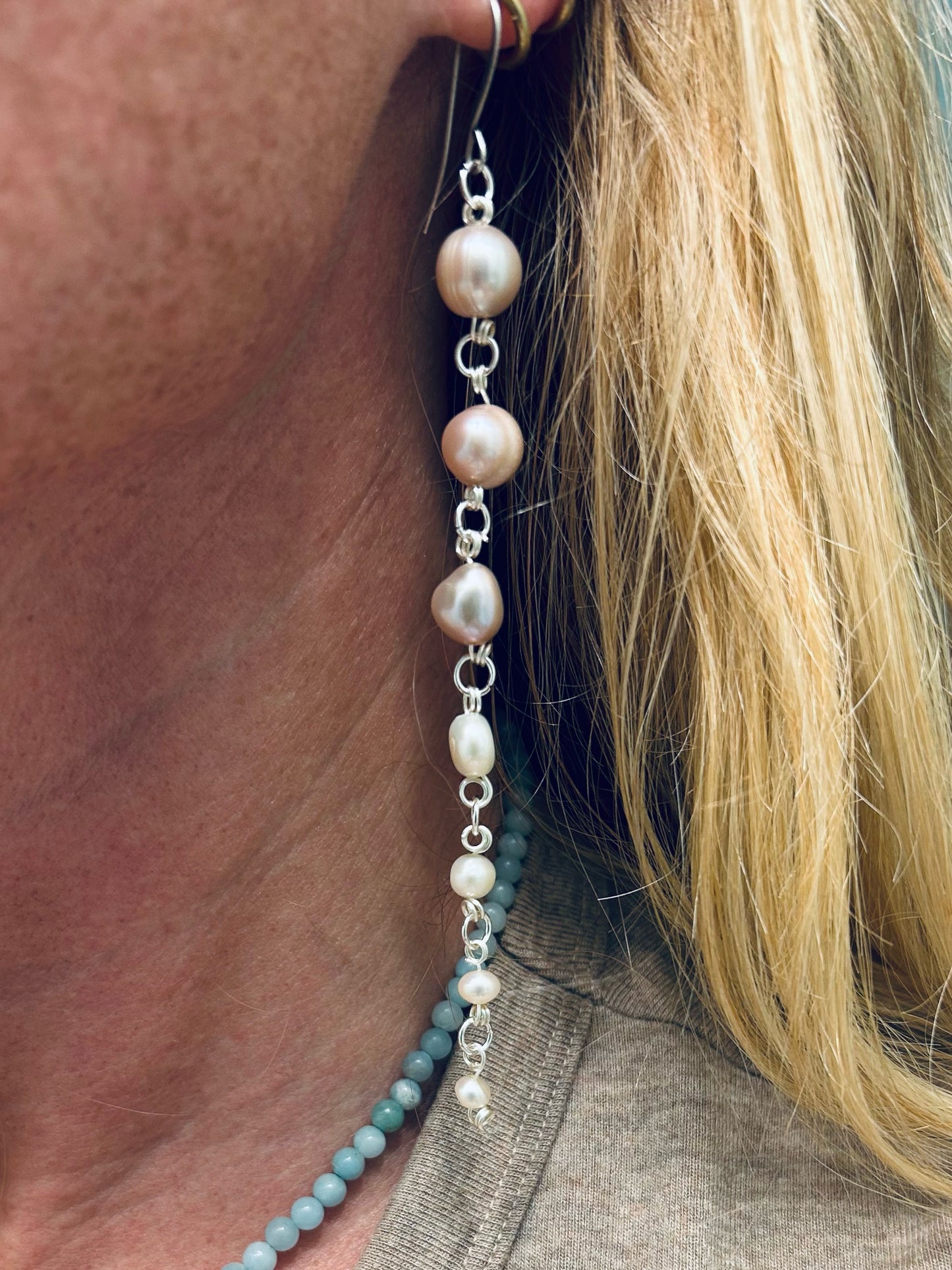 Cascading Pearl Earrings