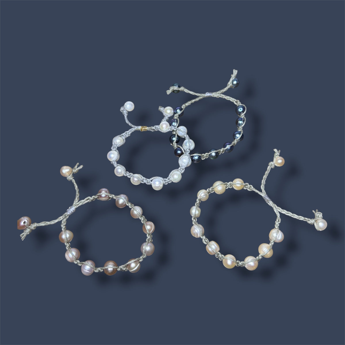 Pearl & Hemp Bracelet