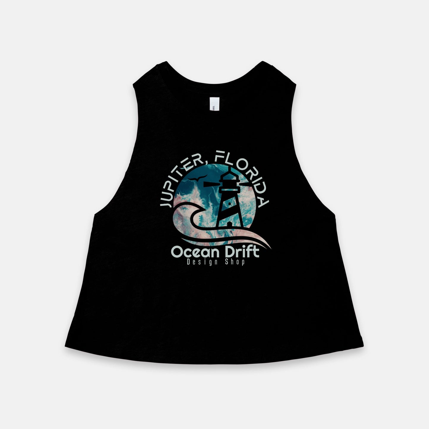 Women’s Ocean Drift Racerback Cropped Tank