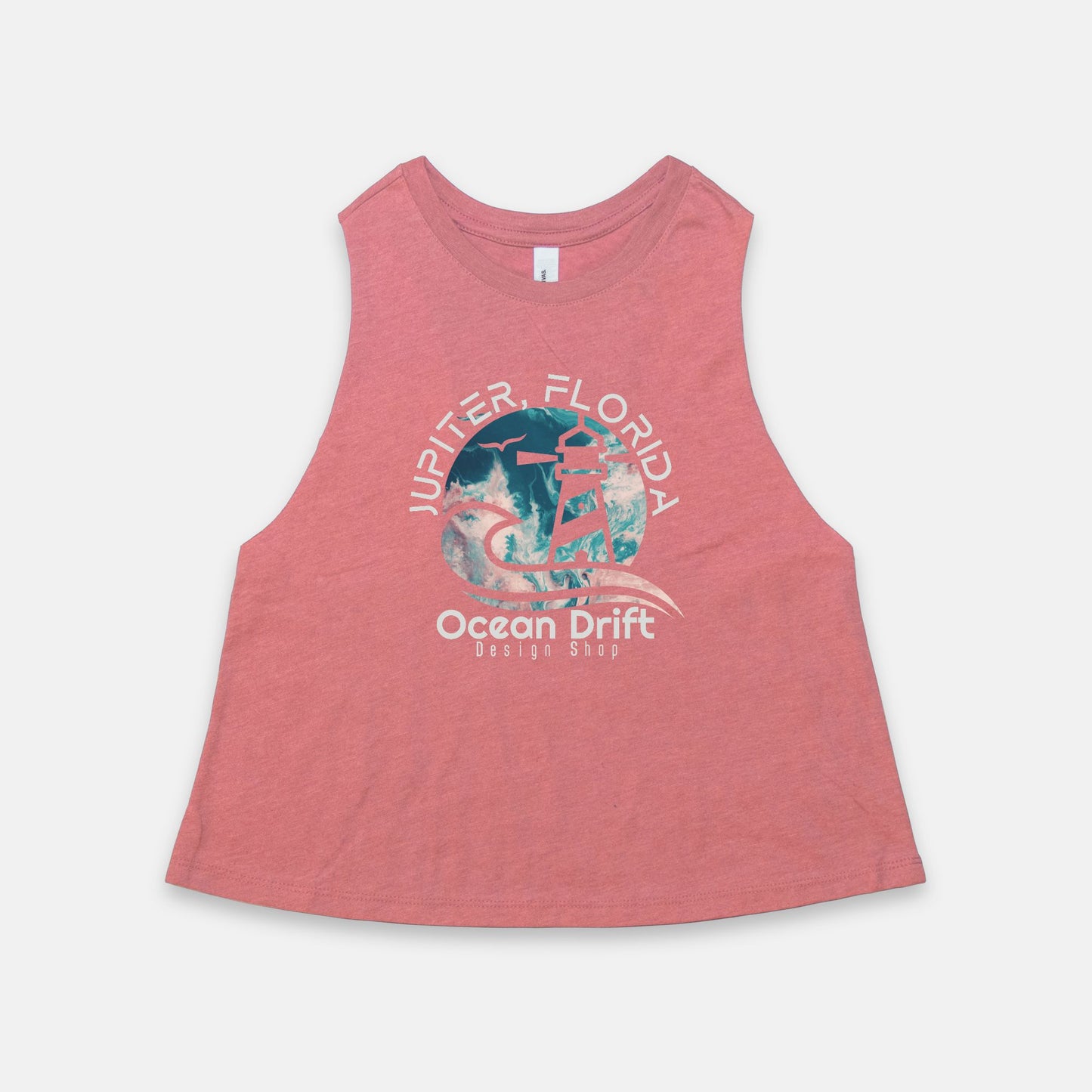 Women’s Ocean Drift Racerback Cropped Tank