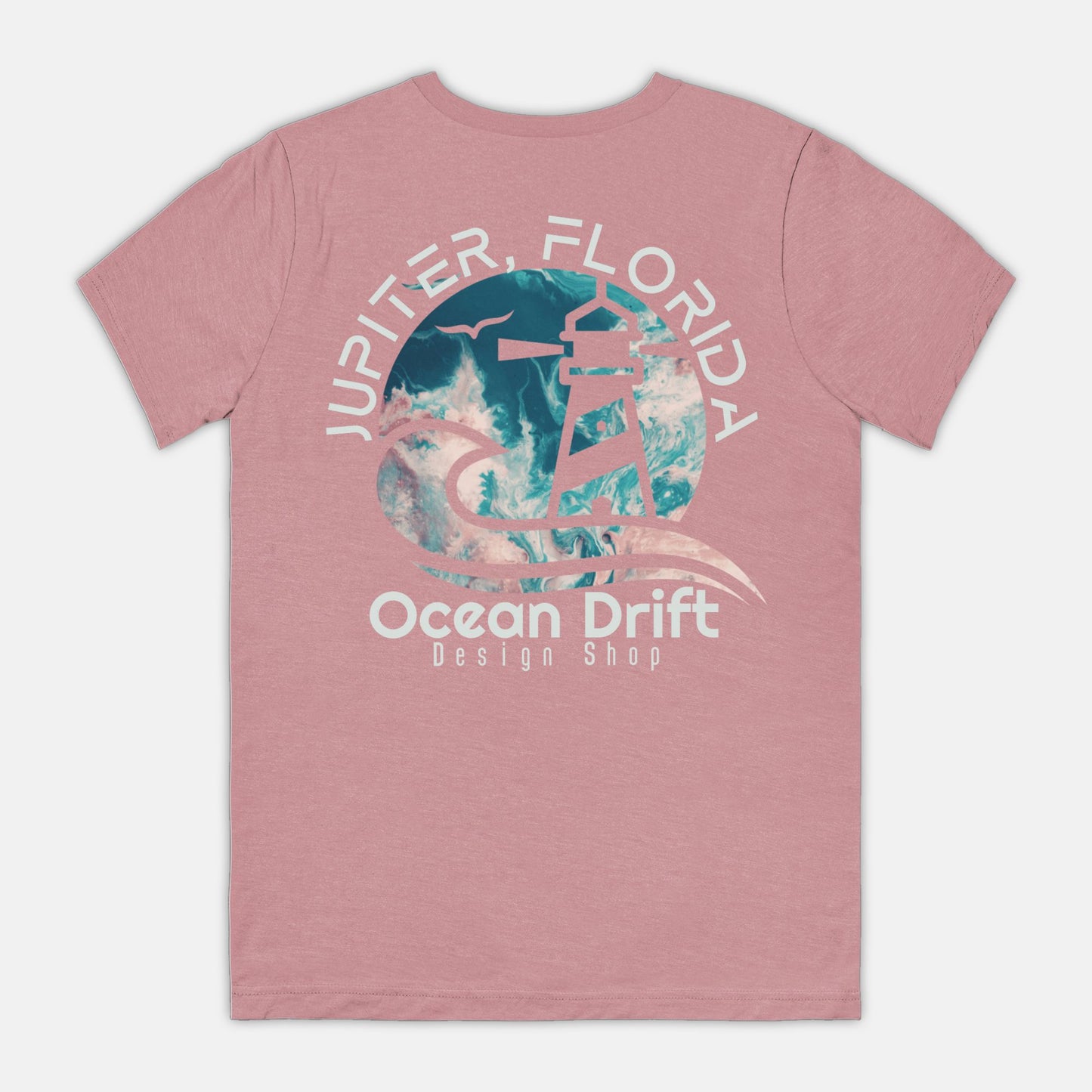 SUPER SOFT Ocean Drift Tee (Teal/Pink Back Logo/Unisex)