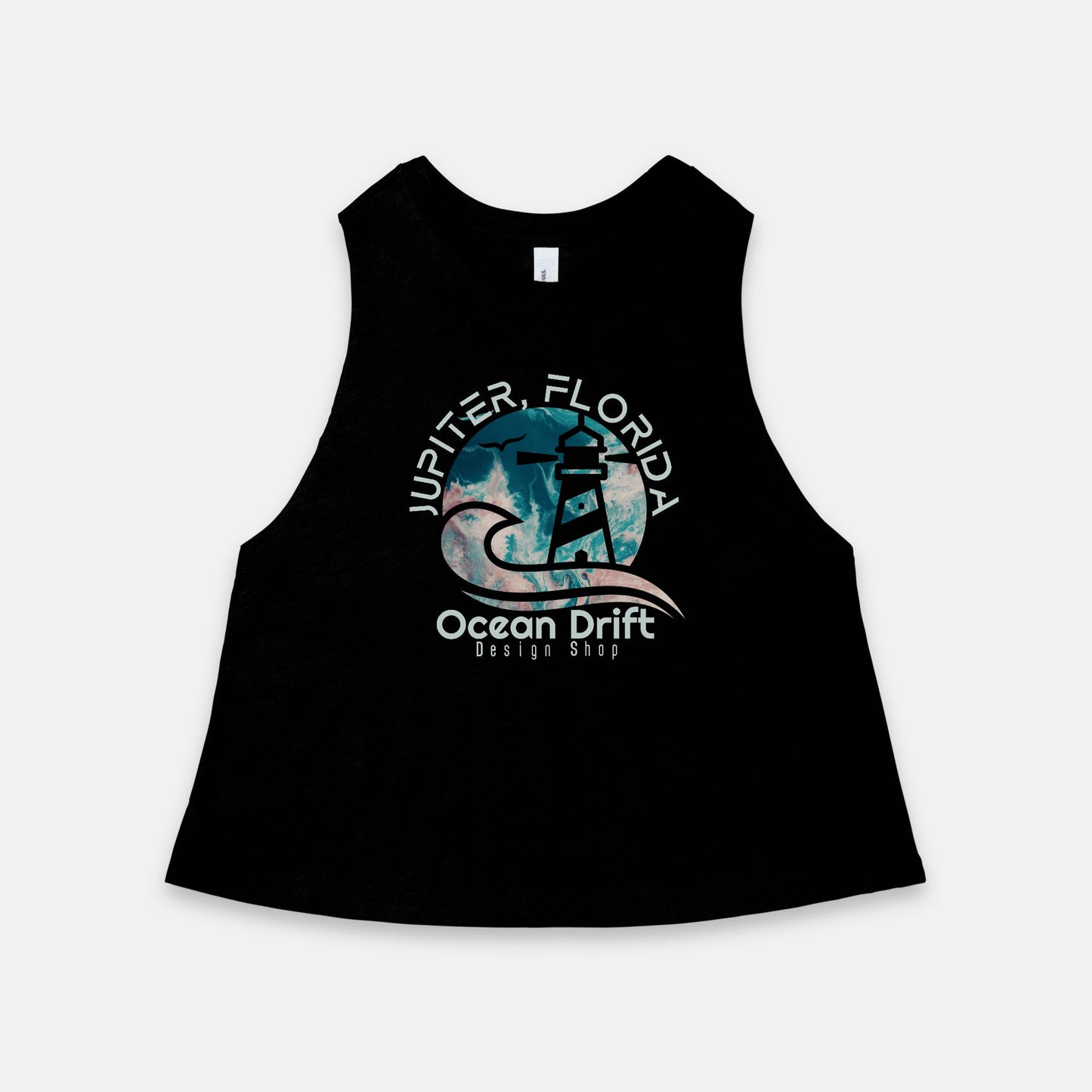 Women’s Ocean Drift Racerback Cropped Tank